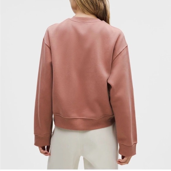 Lululemon NWT Women’s Steady State Oversized Crew Red Clay - Picture 2 of 2